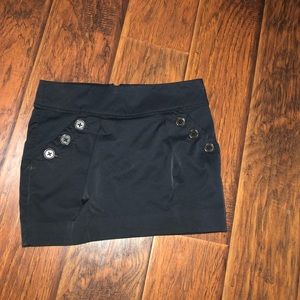 Armani exchange black mini skirt